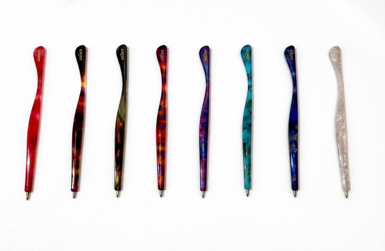 本物のメガネの腕で作ったボールペン◆替え芯付き★めがね産地福井から【メガネ素材で作ったアクセサリー】