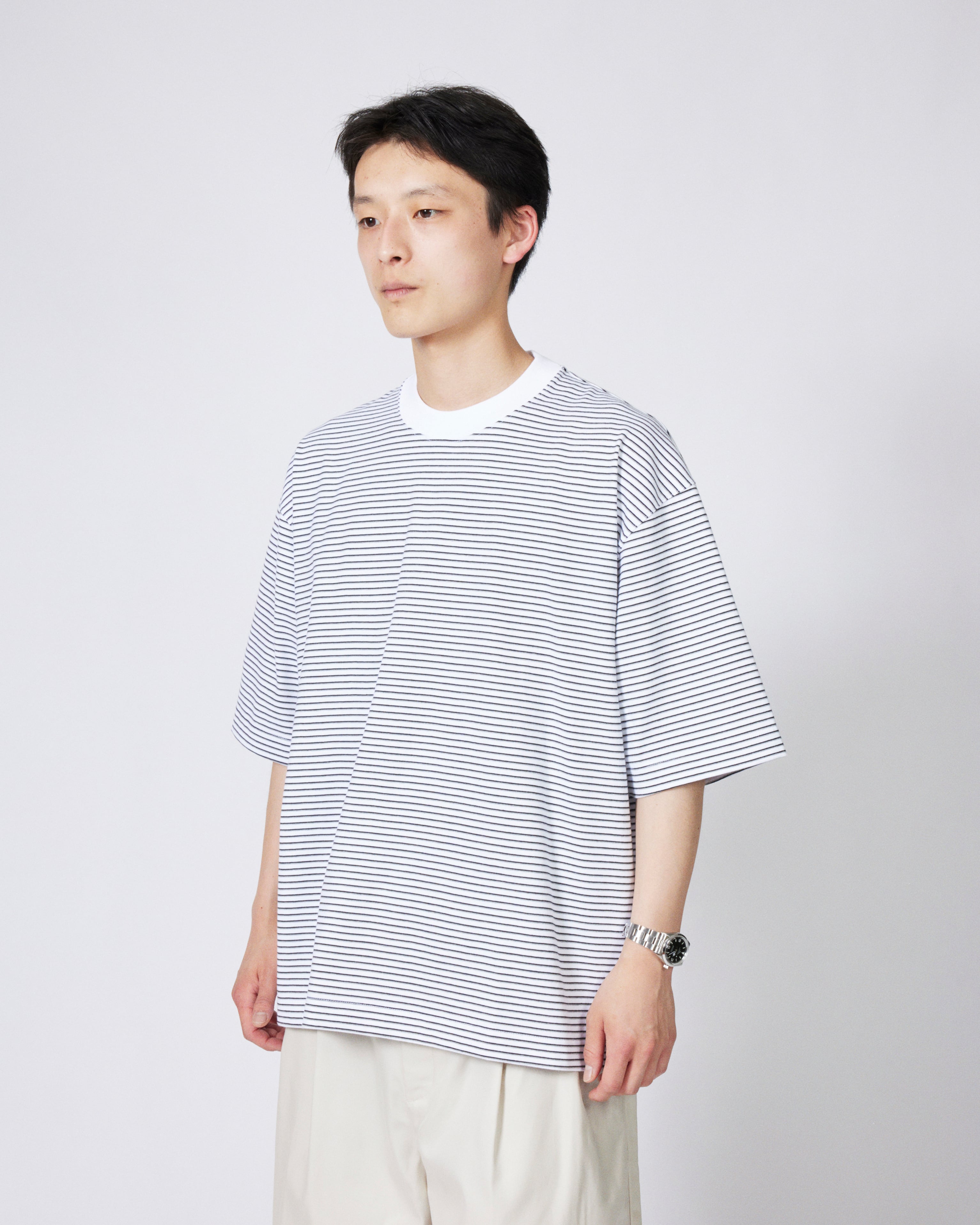 everyone og border short sleeve tee shirt (WHITE) | everyone