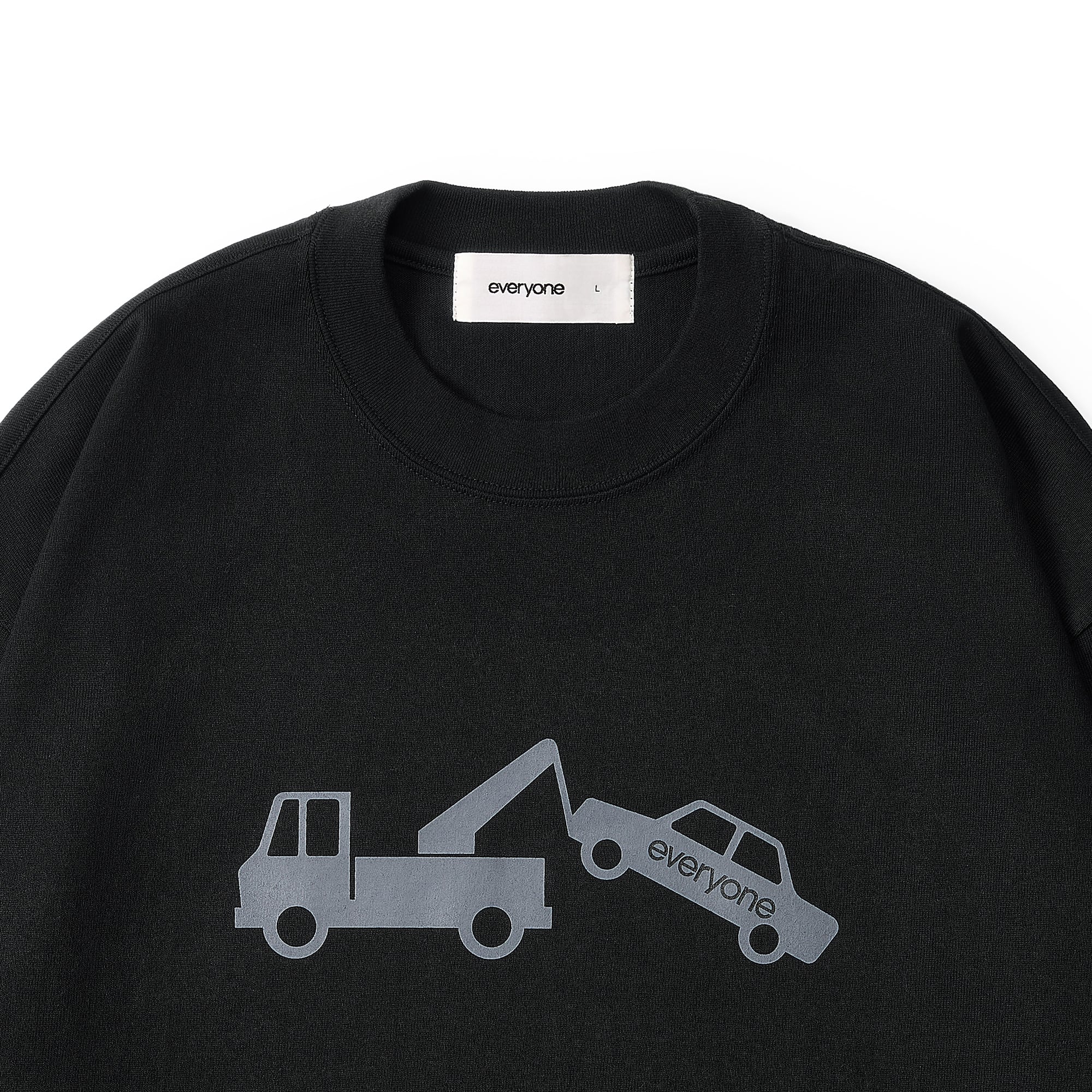everyone wrecker long sleeve tee shirt (BLACK) | everyone