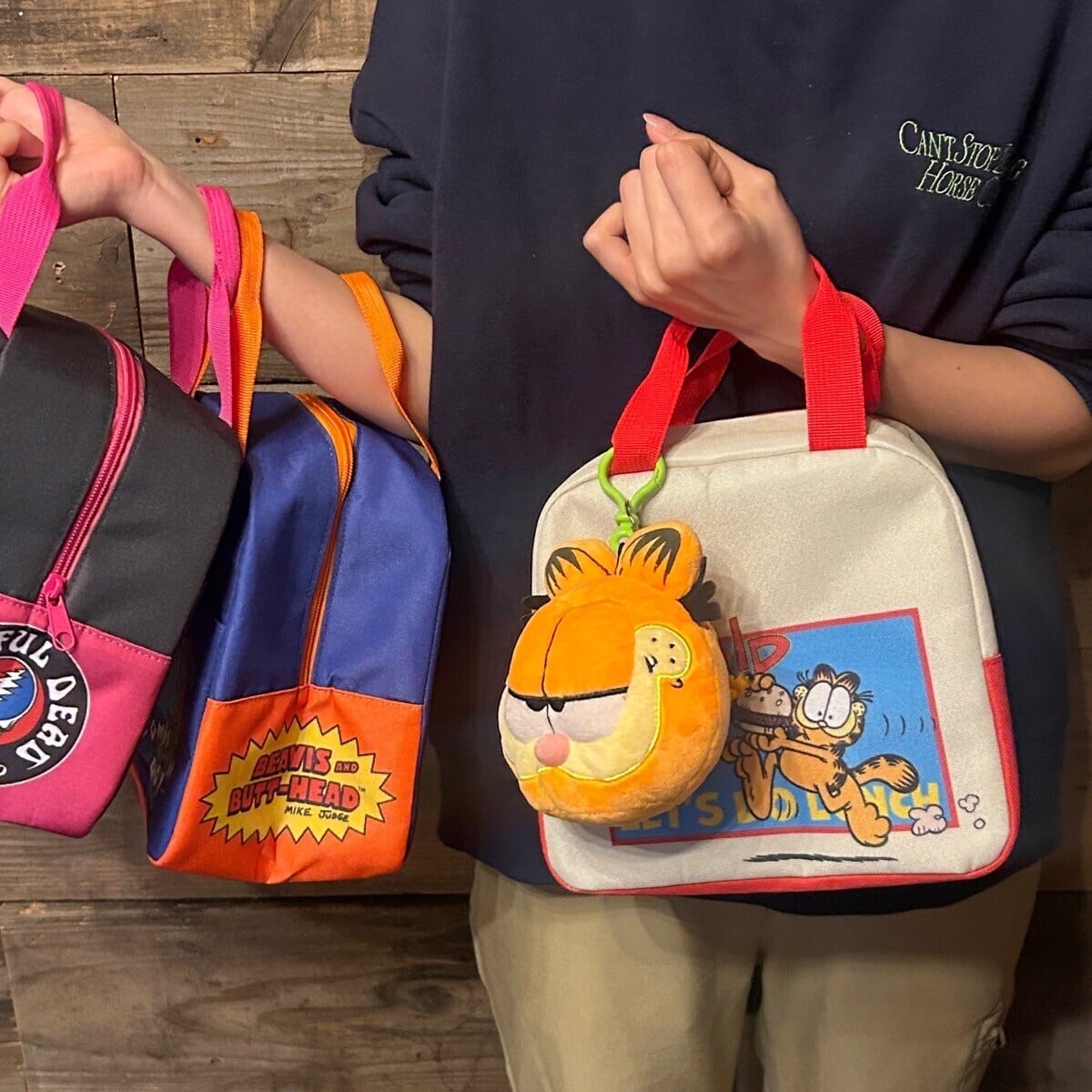 【 Lunch Bag / ランチバッグ 】Garfield（ ガーフィールド ） / お弁当箱入れ〚アメリカン雑貨 アメトイ〛
