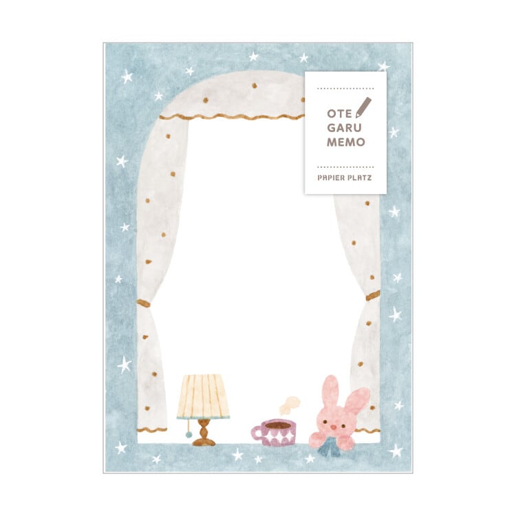 パピアプラッツ なかうちわか OTEGARU MEMO うさぎさんと珈琲 メモ PA04