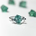 ダイアナマリア フローライト 鉱物原石 リング 指輪 【石おまかせ 金具選択可】 ハンドメイド アクセサリー