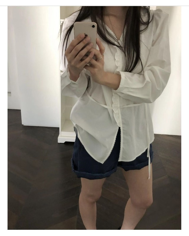 (予約) HAUS / May cotton blouse 1color