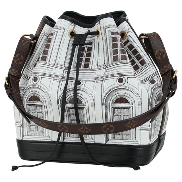New LOUIS VUITTON ルイヴィトン ハンドバッグ ノエ MM フォルナセッティ モノグラム ホワイト ショルダーバッグ 肩掛け 新品