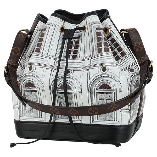 New LOUIS VUITTON ルイヴィトン ハンドバッグ ノエ MM フォルナセッティ モノグラム ホワイト ショルダーバッグ 肩掛け 新品