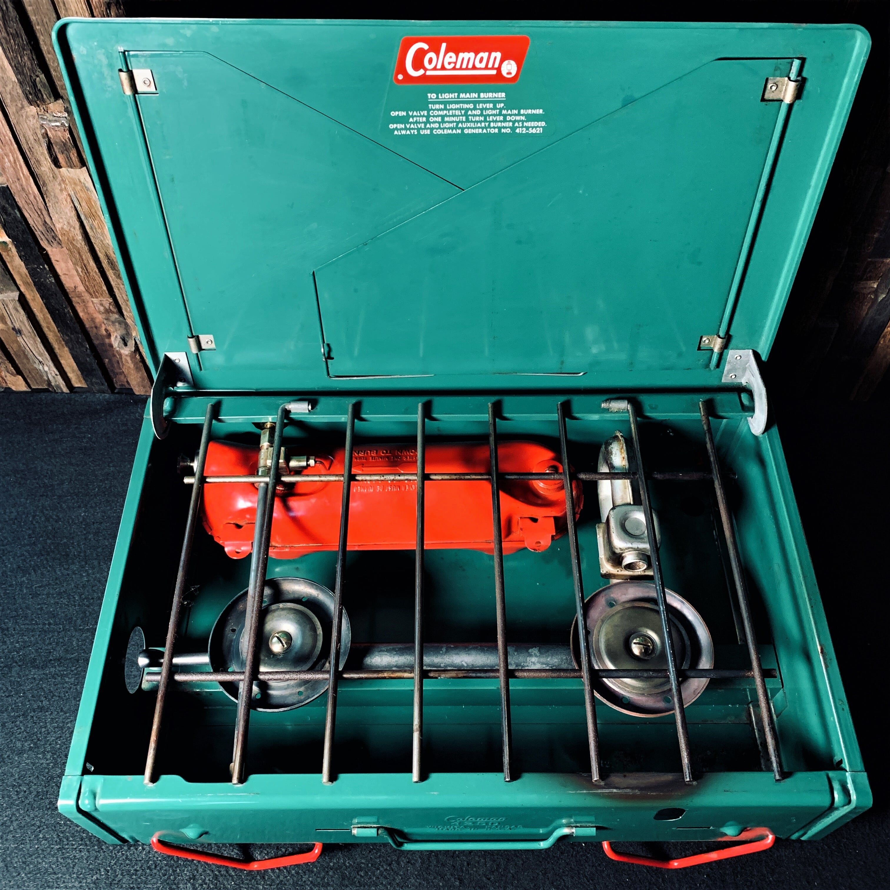 コールマン 425D ツーバーナー 赤脚 赤足 コンパクト ビンテージ