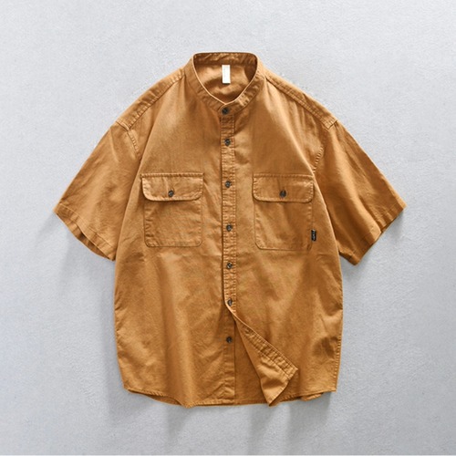 【Soft Structure】スタンド半袖シャツ　TB2115 画像