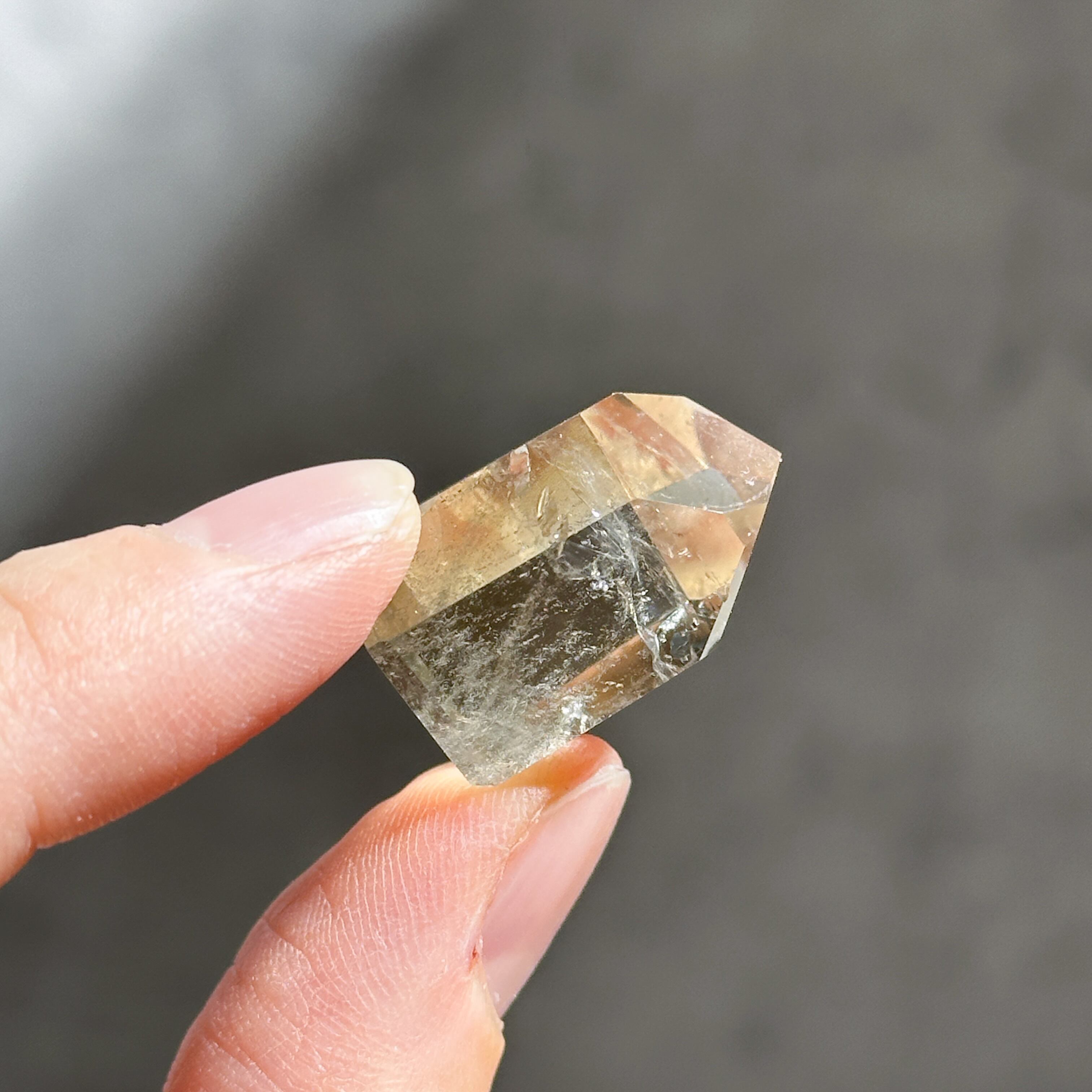 シトリン（黄水晶） タワー3個set 12◇ Citrine ◇ 天然石・鉱物