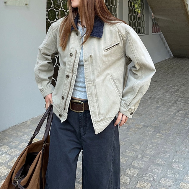 ミリタリーテイストワークジャケット R00984