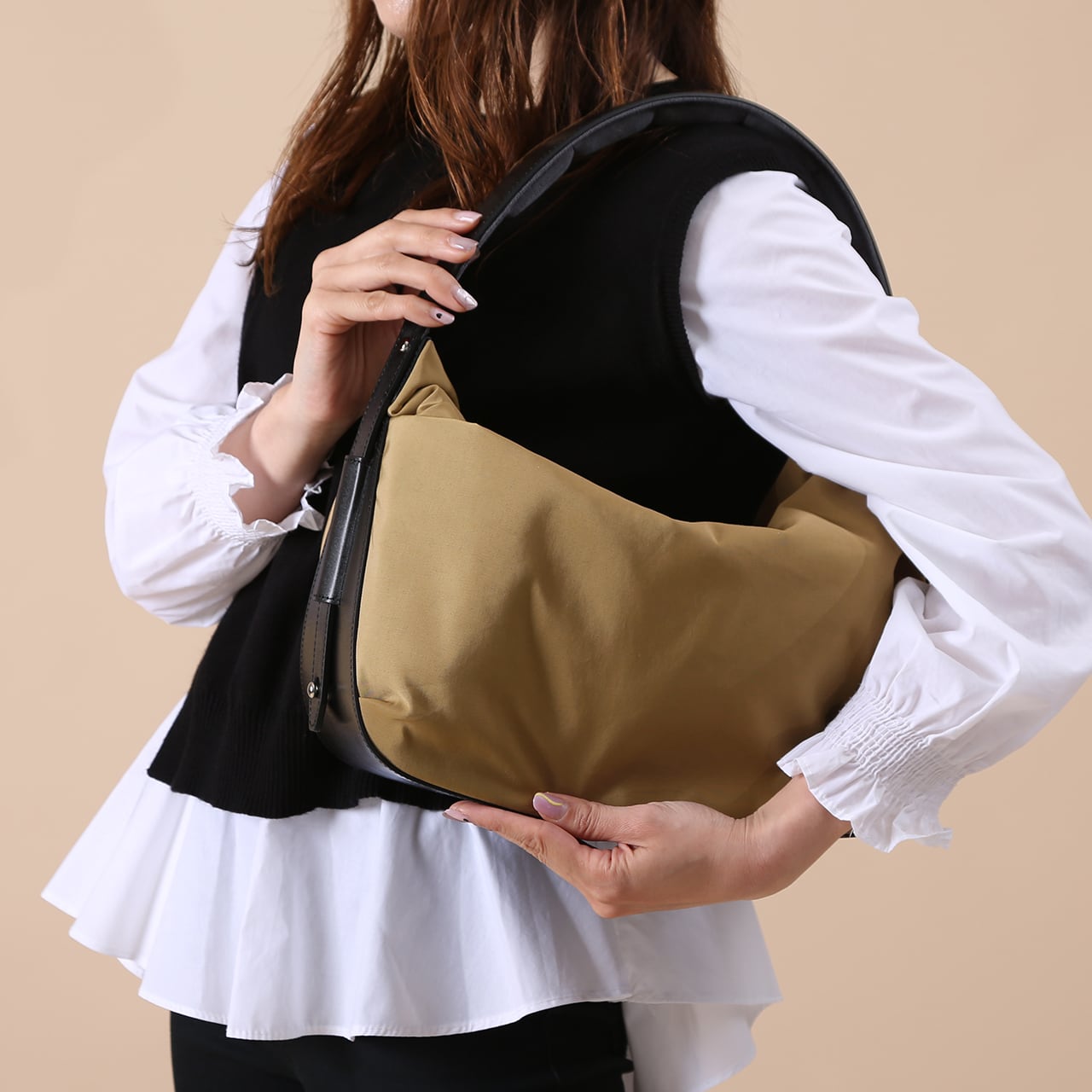 肩がけ2wayショルダーバック レディース ナイロン 旅行バッグ［MBC021