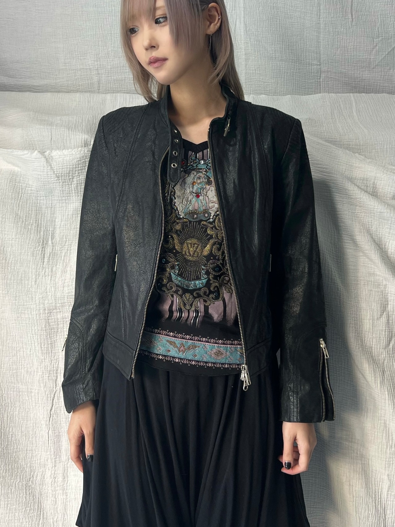 "Studio Paris" Gimmick Leather Jacket