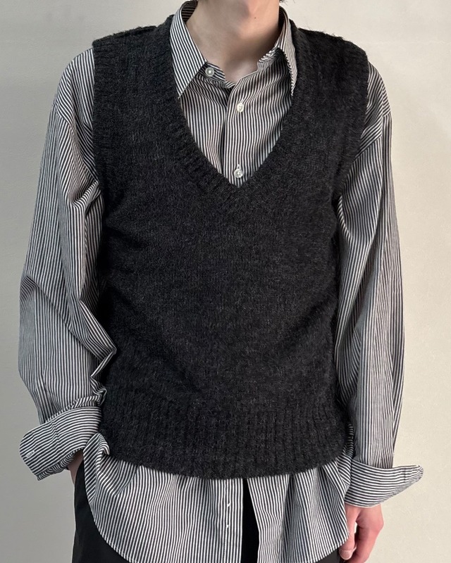 【DOLCE&GABBANA】mohair v-neck knit vest