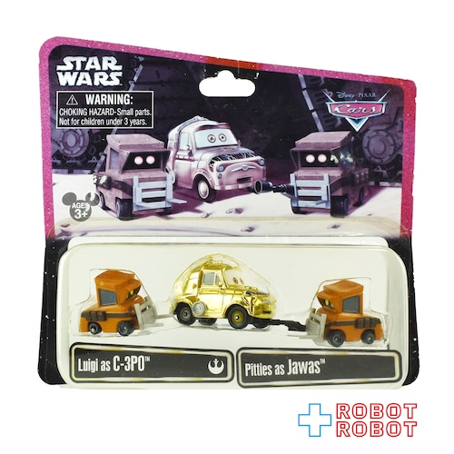 ディズニーパーク限定 スター・ウォーズ x カーズ ルイージ as C-3PO & ピッティ as ジャワ ダイキャスト ミニカー 未開封