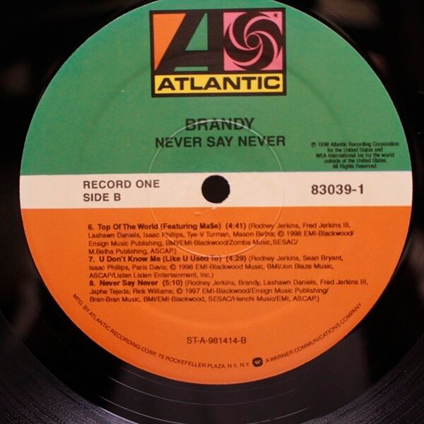 Brandy / Never Say Never [83039-1] - 画像4