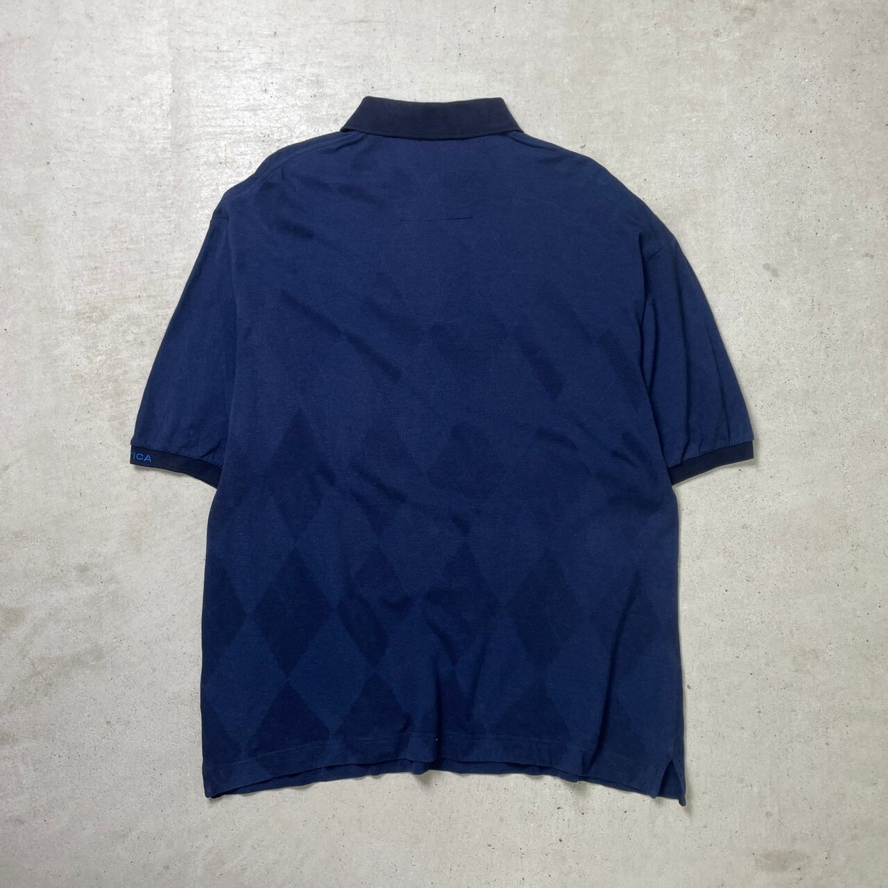 90年代 NAUTICA ノーティカ 総柄 ポロシャツ メンズXL 古着 90s 