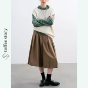 【2color】くたっと柔らか、綿混ベストの秋仕度 《P0246》