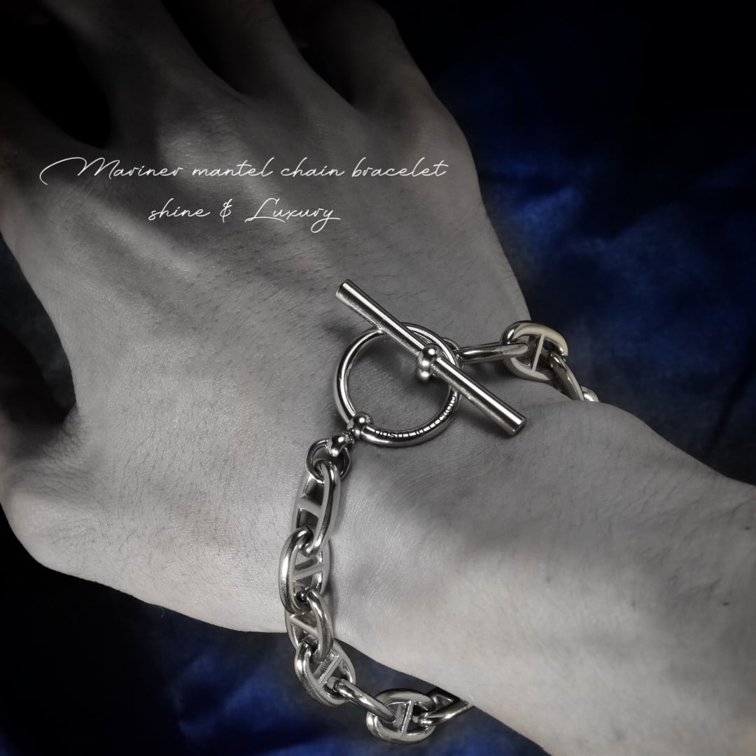 316L Mariner chain mantel bracelet 【 silver 】 | ✯Lucliss Jewelry✯