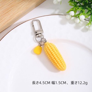 とうもろこし キーホルダー 2点セット コーン モチーフ 食品サンプル風 バッグチャーム キーチャーム ミニチュア かわいい おしゃれ プレゼント 商品画像4