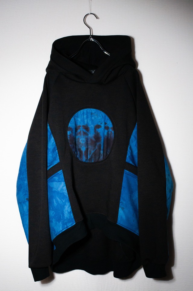 Raglan-Hoodie ◯ (black/沈み)