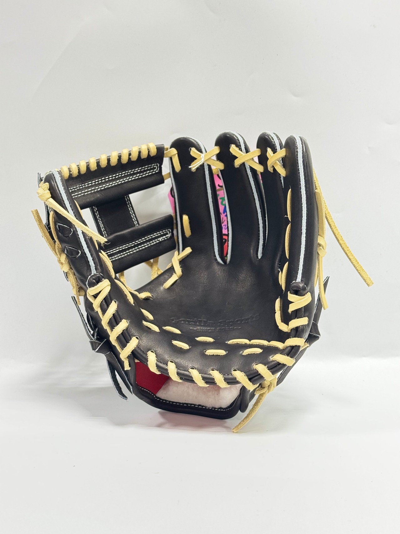 GSｰゴリラスポーツ　スタンダートモデル　硬式仕様　右投げ用　当て挟み型　5mm大　ゴリラブラック×キャメル　ウェブGSｰ13・画像5