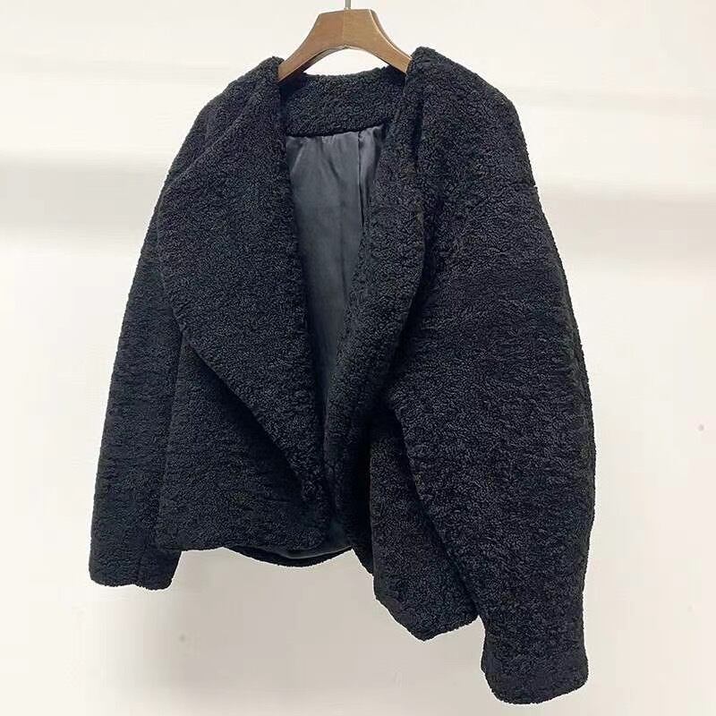 オープンカラーボアジャケット