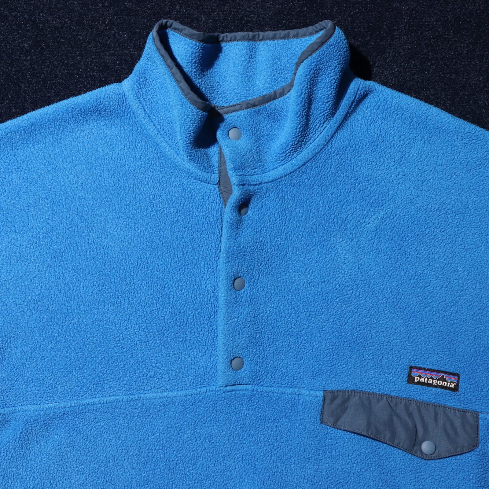 パタゴニア シンチラ スナップT フリース XLサイズ ブルー 青 中古・古着通販】Patagonia (パタゴニア) シンチラスナップT ブルー