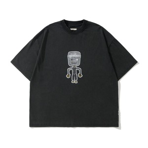 キャラクタープリントカジュアルTシャツ vi1423