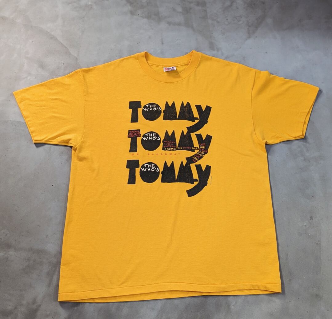 90s the who's tommy old musical & band tee 小岩店