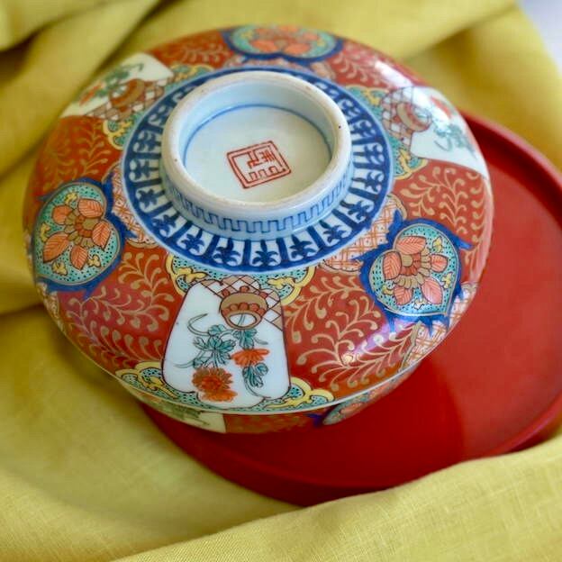 41120】伊万里 蓋付き碗 / Imari Rice Bowl | 古道具・器 ハナレ きりゅう