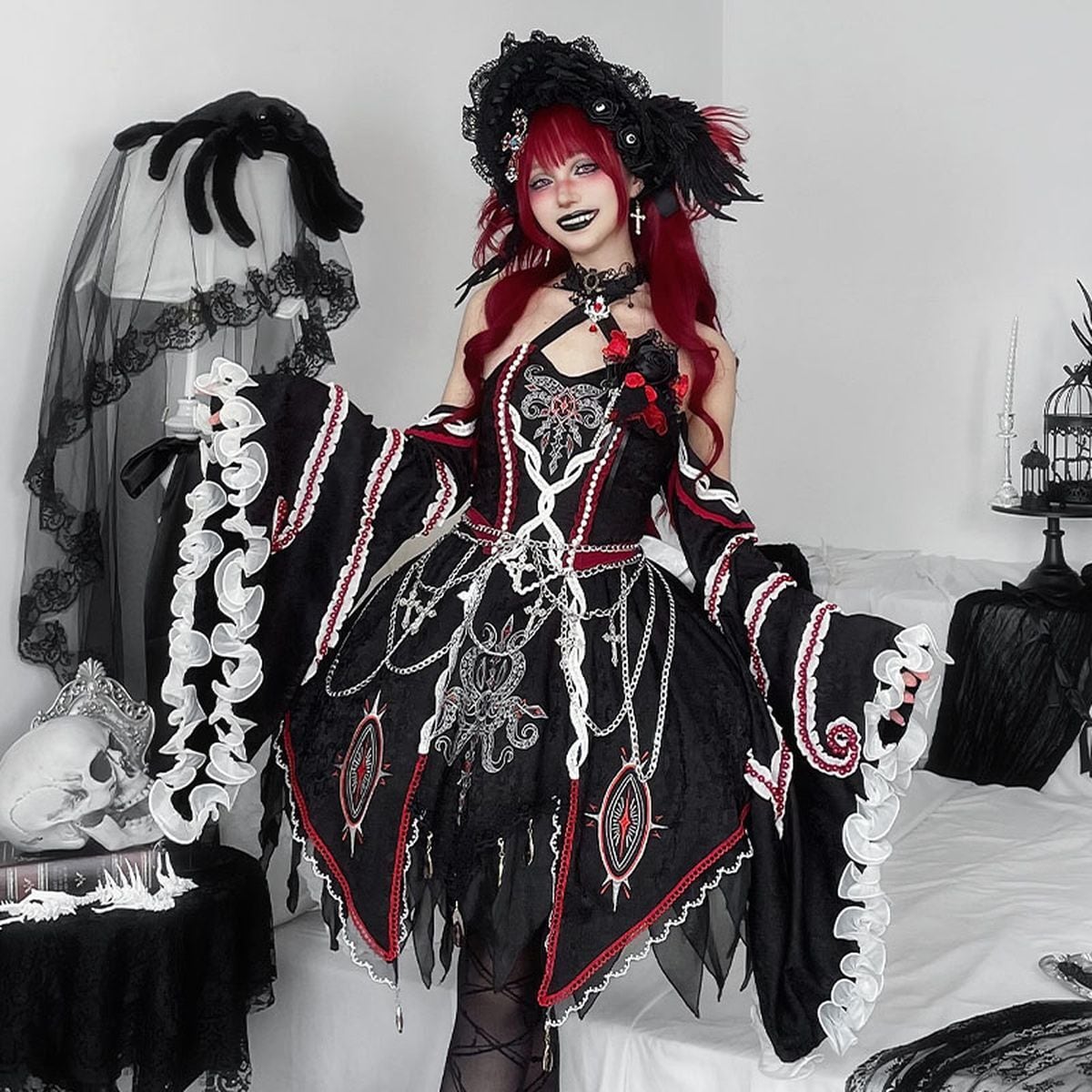 ダークゴシック姫袖ワンピースセット | Maiden's Rêve