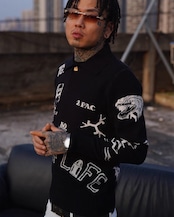 クロスエンブレムロングスリーブニット(gr125)