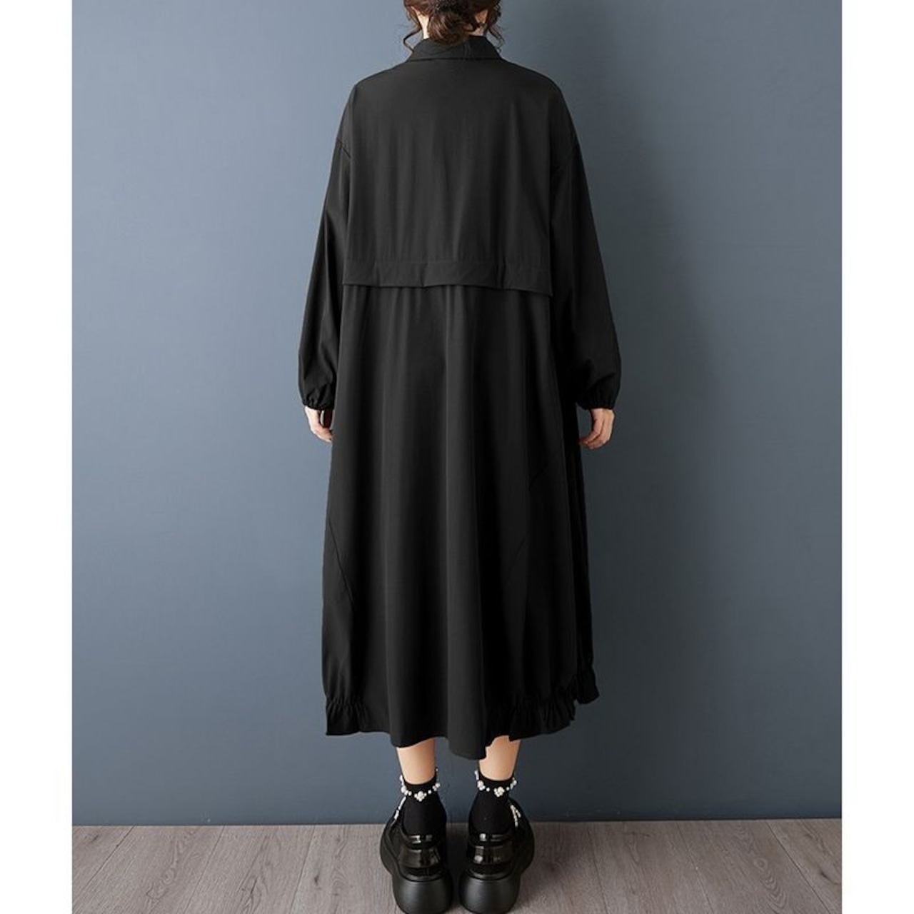 ボタンライン シャツワンピース  00356