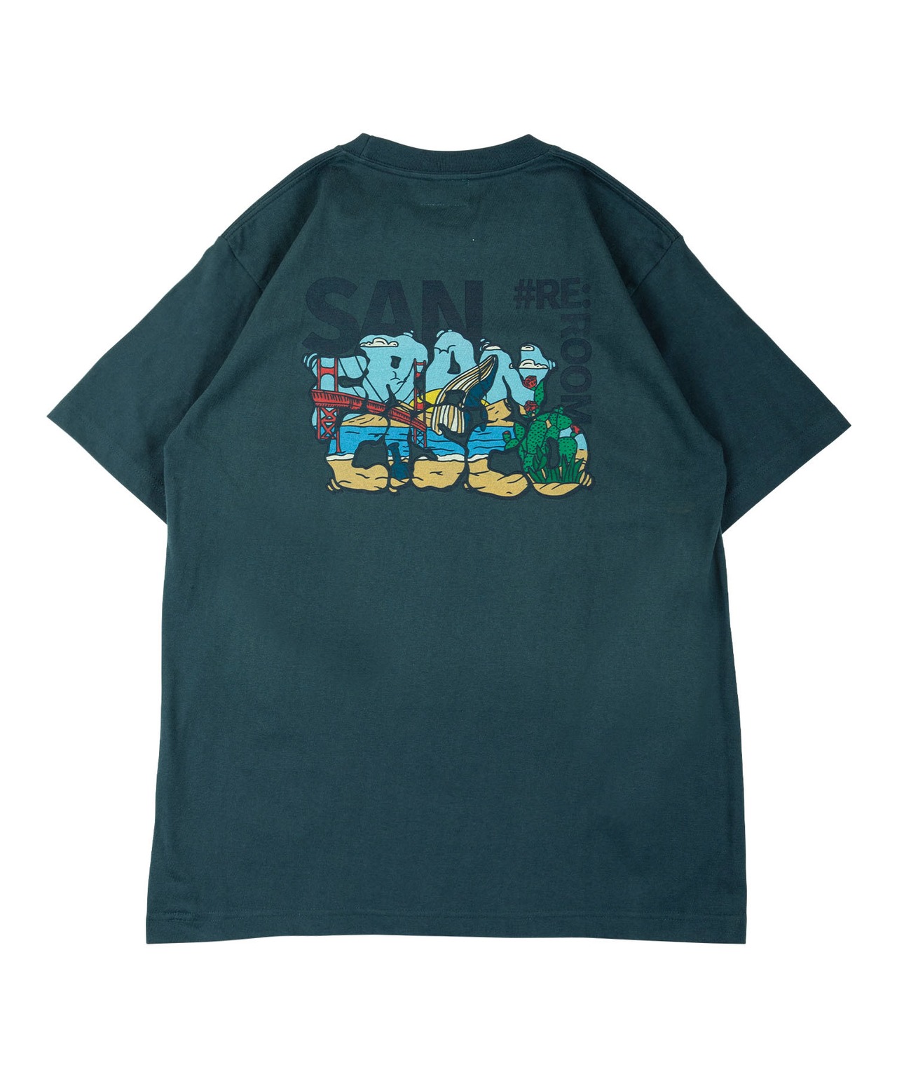 【#Re:room】SAN FRANCISCO ILLUST PRINT T-shirts［REC704］