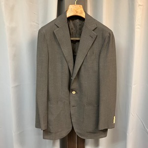 CARUSO "LORO PIANA生地" 毛絹麻3B JACKET 48