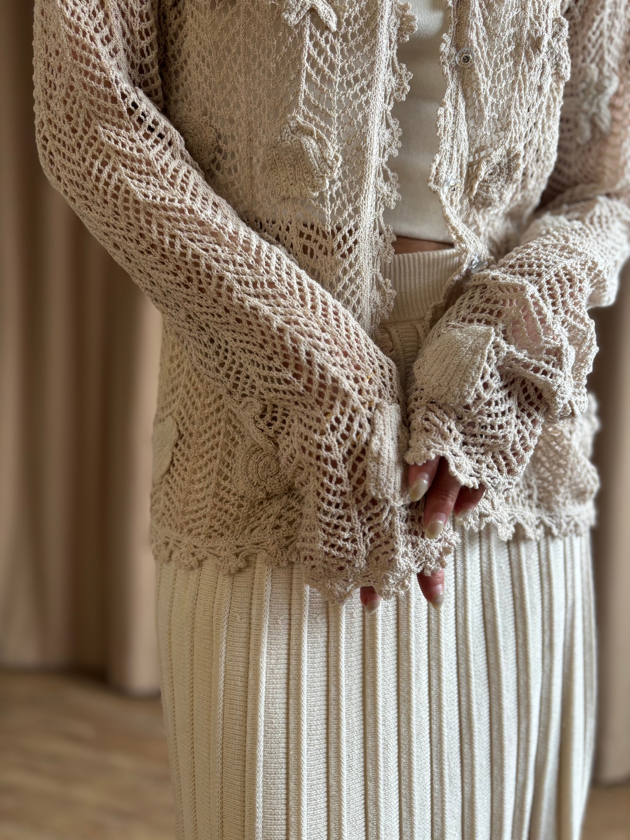 shell design crochet cardigan-4763-6