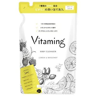 Vitaming(バイタミング) ボディソープ レディース 詰め替え 400ml レモン&ベルガモットの香り ビタミンボディソープ ビタミンケア