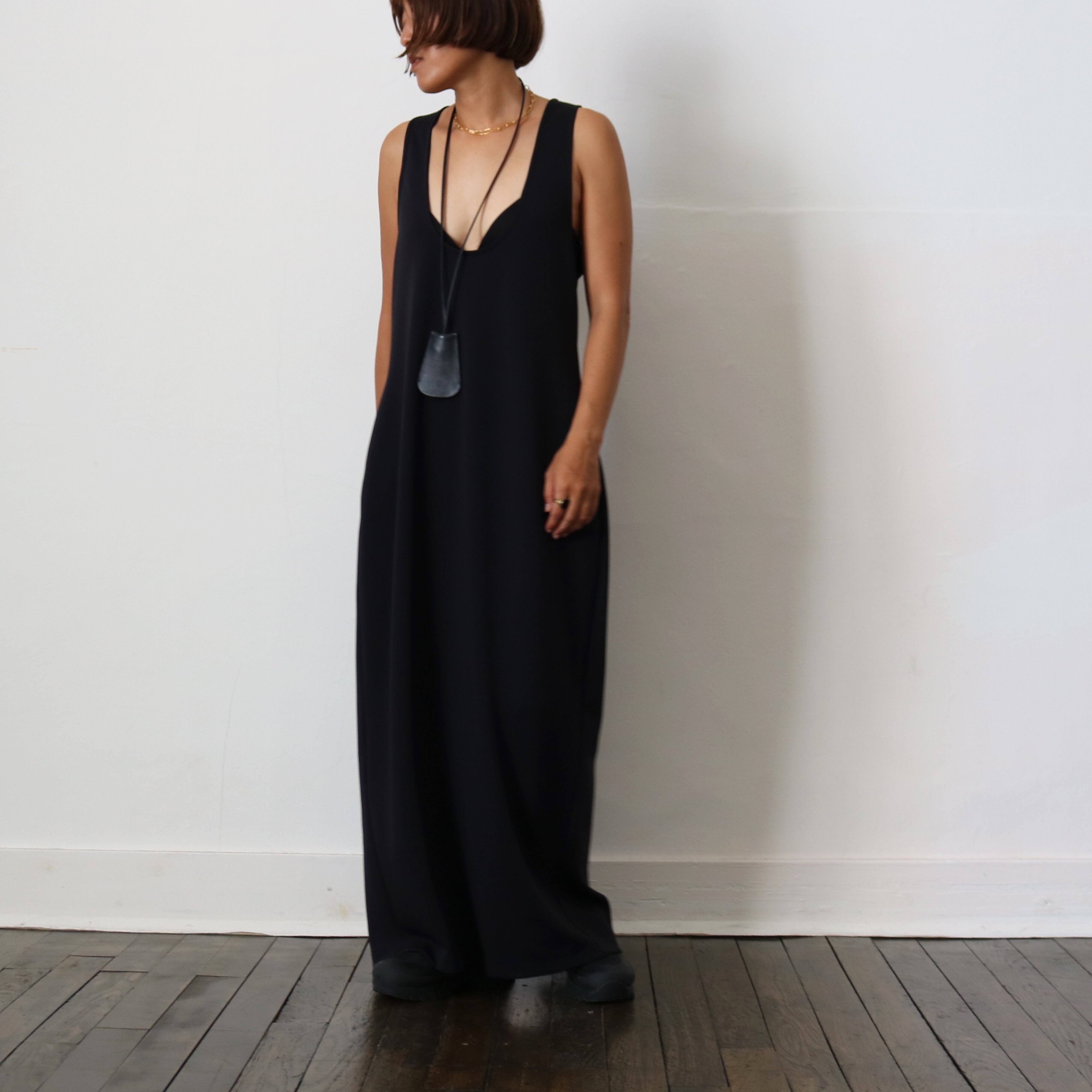 U-neck one-piece -made in Japan - | aéré 