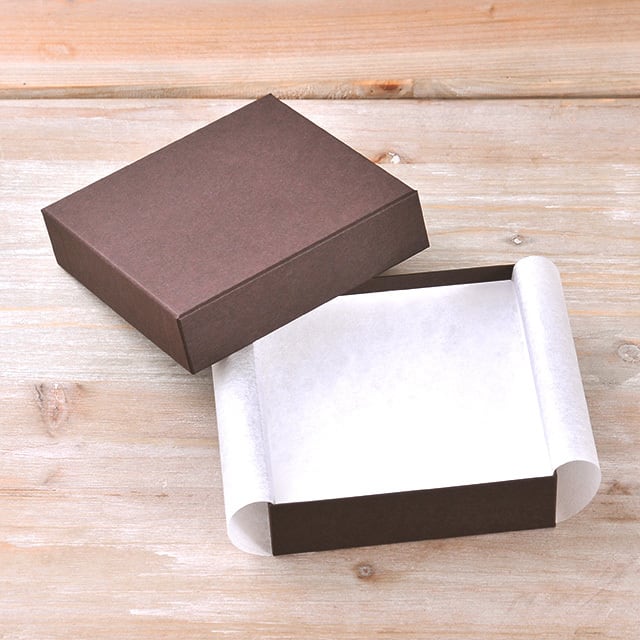 ギフトボックス 貼り箱 LL 綿・薄紙付 126×126×37mm 1個