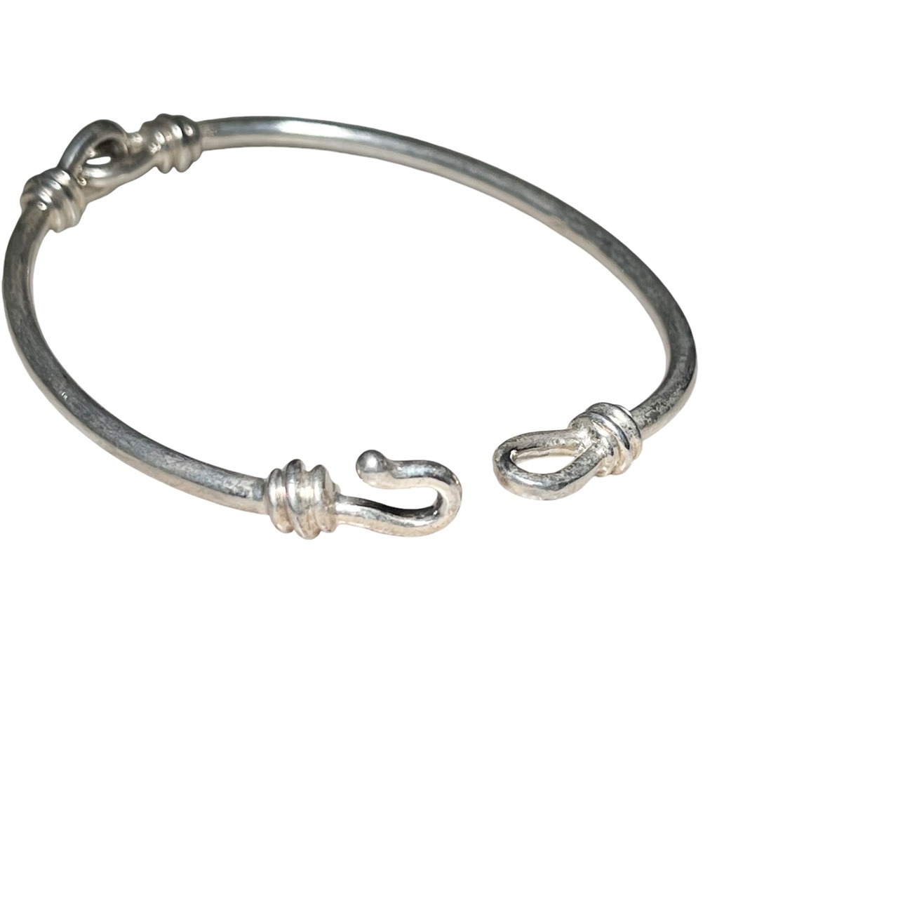 vintage silver narrow bangle