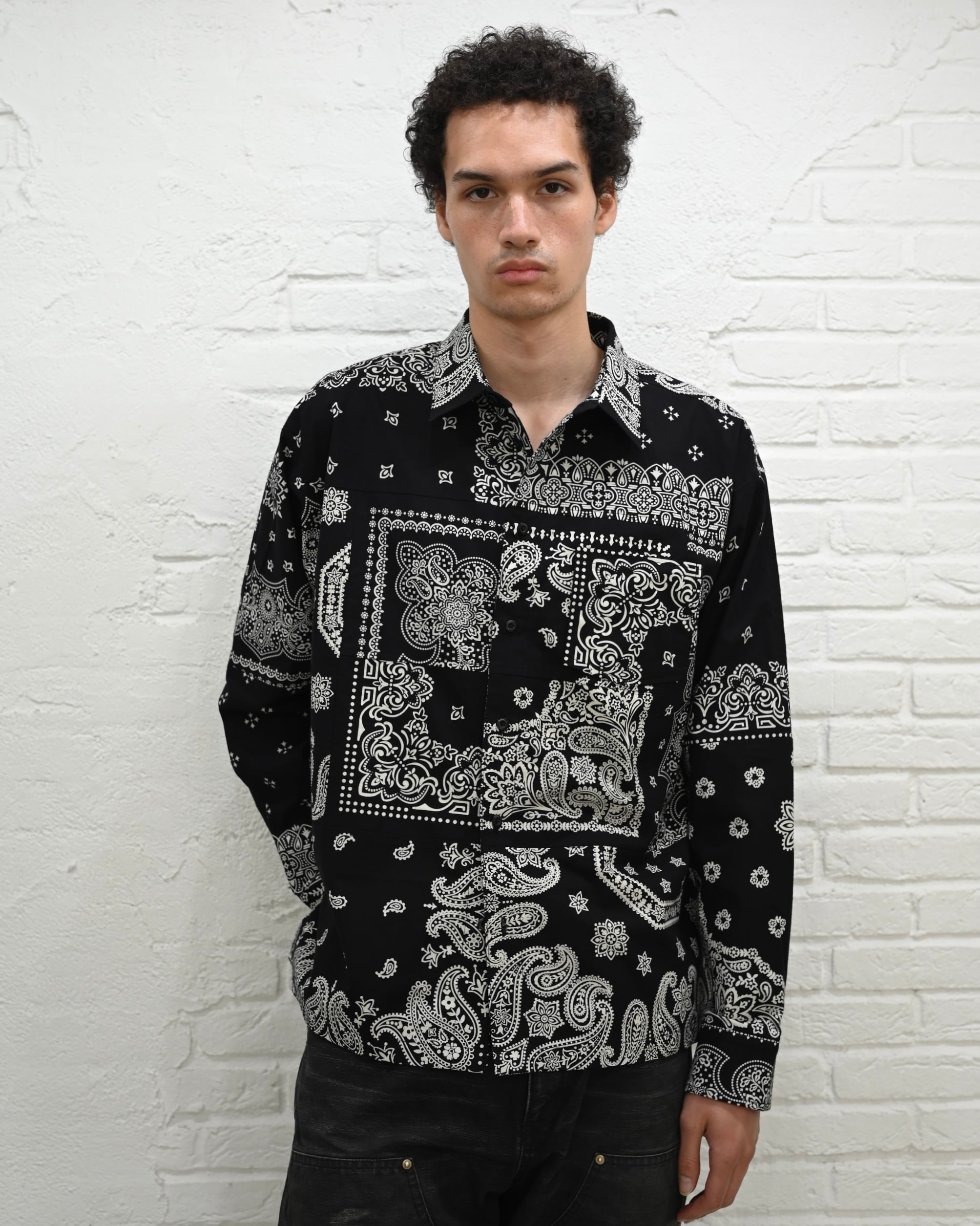 Bandana Shirt c/# BLACK | MIYAGIHIDETAKA