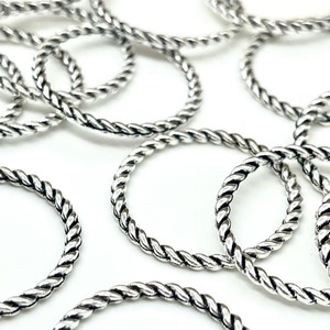 【4個】25mmツイストリング