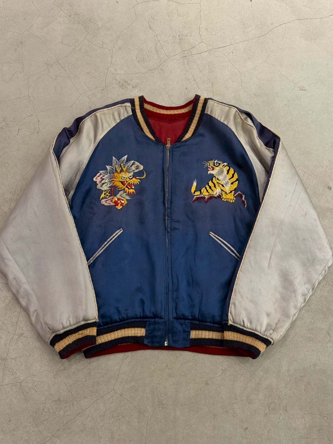VINTAGE 50's JAPAN SOUVENIR JACKET | vintage clothing twoface