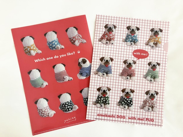 クリアファイルA5「with me! PUG」
