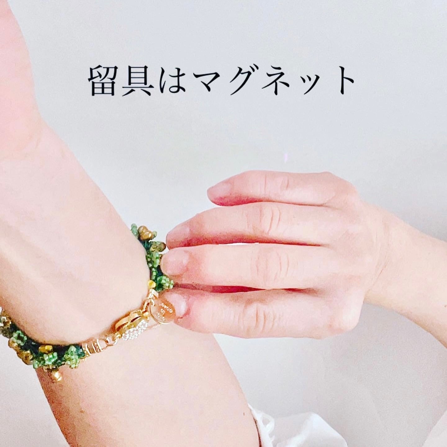 クロシェ ブレスレット(淡水パール・ミモザ) | Fiore di Pesca
