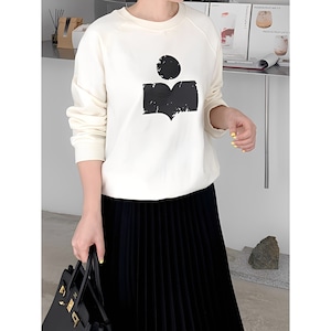 アート風プリントスウェット【M-2XL】 2color RA2912