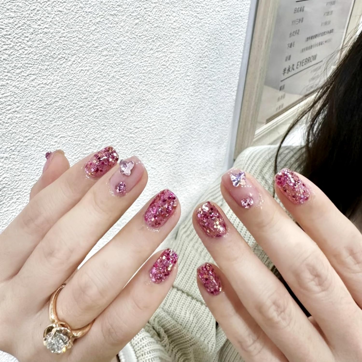 【人気】ネイルチップ 24枚入バレエ 短め ネイル ベリーショート 人気 ネイルシール つけ爪 かわいい 付け爪 3D爪 ラウンドチップ ファッション 結婚式 花嫁ネイル Z-125