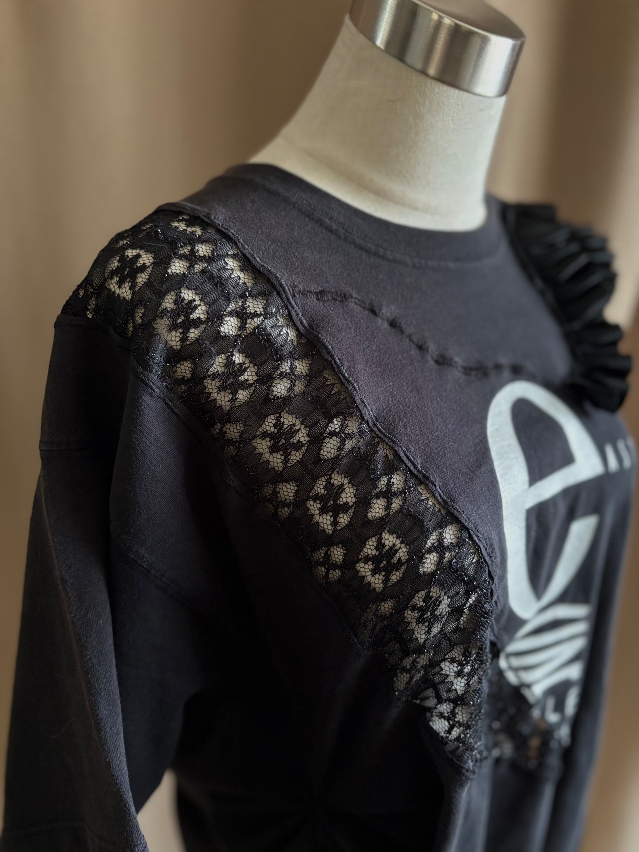 deconstructed sculptural black remake t-shirt-5266-6