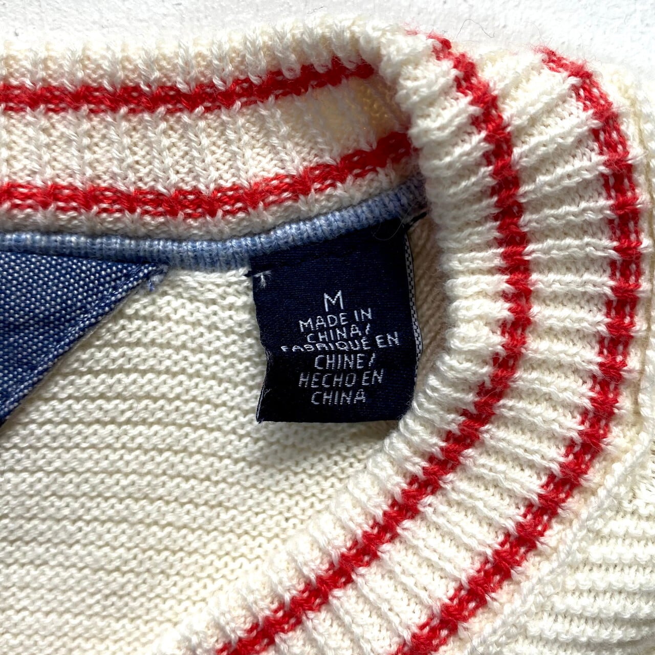 TOMMY HILFIGER トミーヒルフィガー Vネック コットンニットセーター