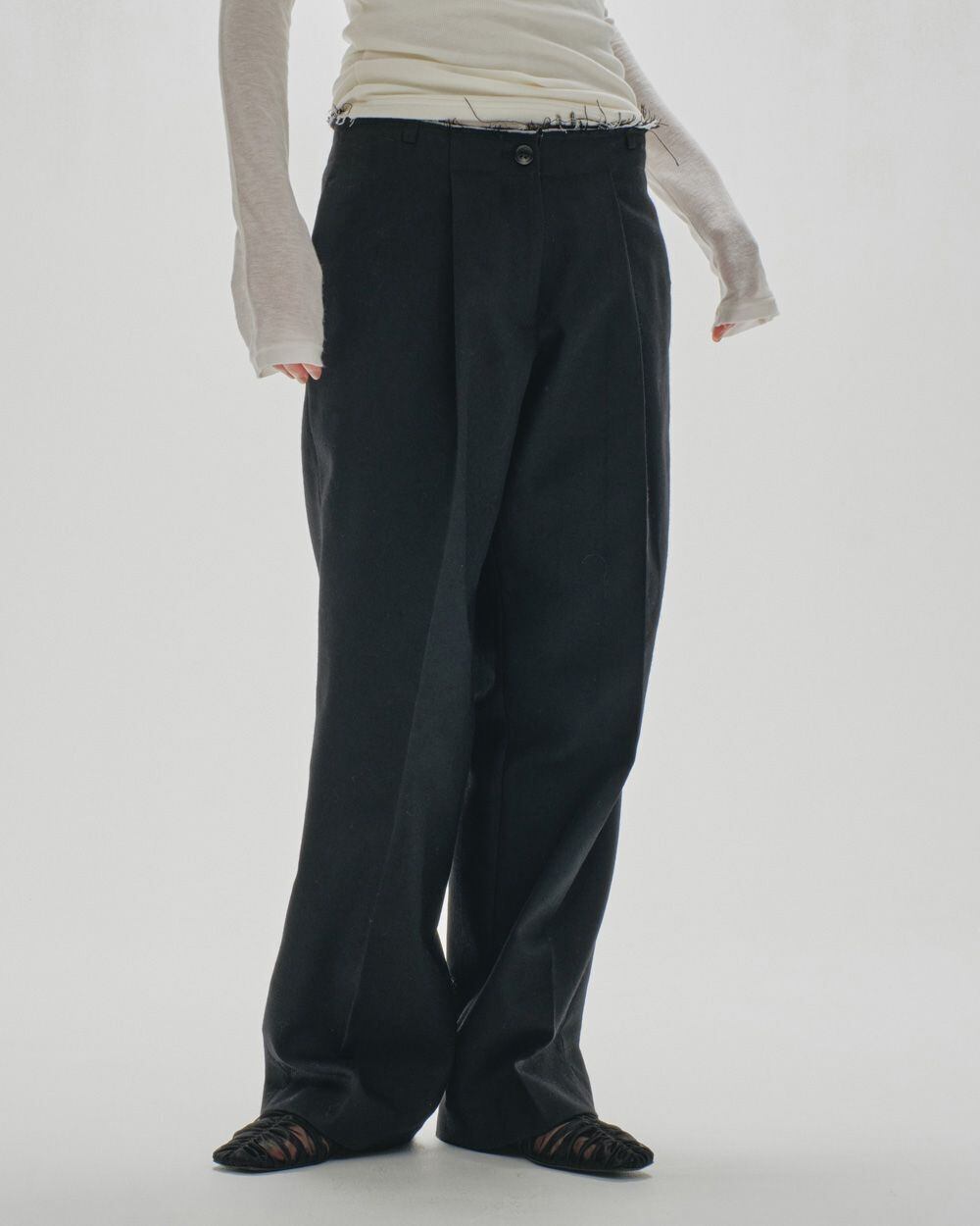 TODAYFUL(トゥデイフル) Lowwaist Wool Trousers | サウスオレンジ