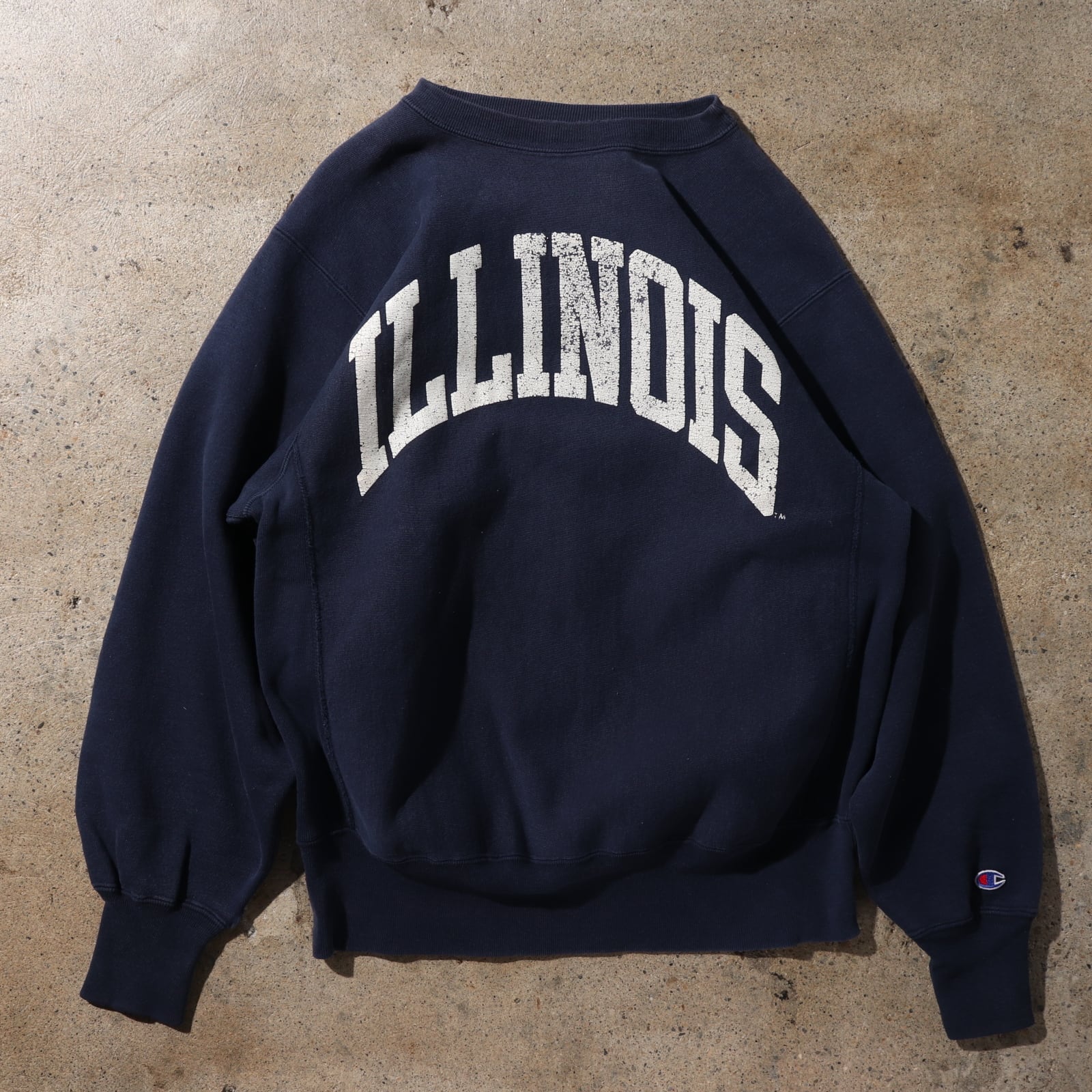 90s L リバースウィーブ ILLINOIS ネイビー 紺色 チャンピオン ...